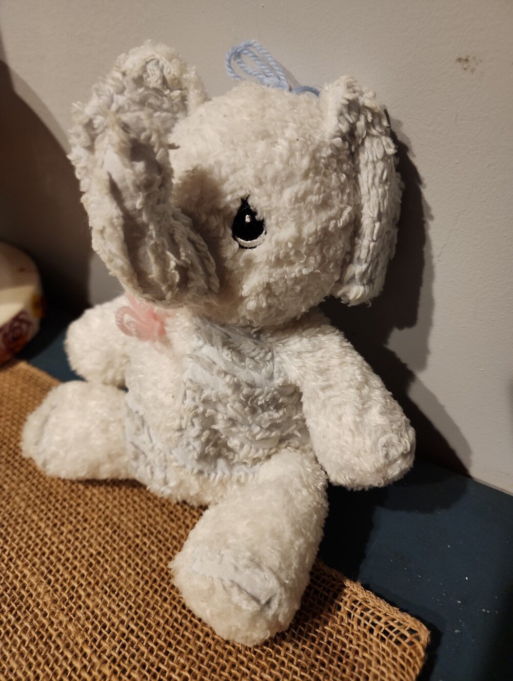Plush White Elephant Stuffed Animal